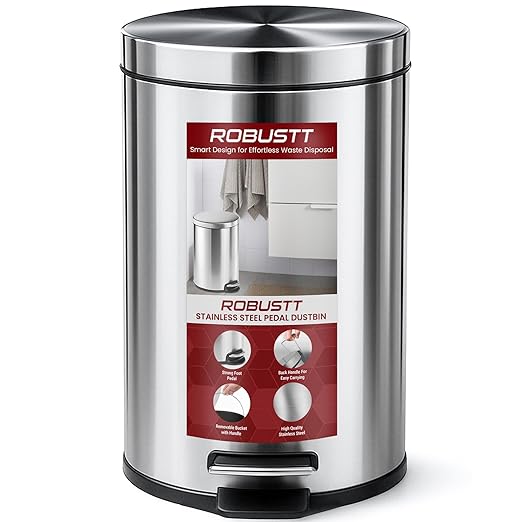 Robustt Dustbin with Pedal - 5L