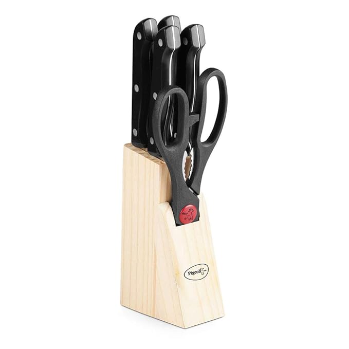 Pigeon by Stovekraft Angular Holder Shears Kitchen Knifes